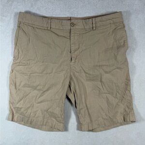 Vineyard Vines Men's 33W 100% Linen Made in Italy Khaki Flat Front Shorts
